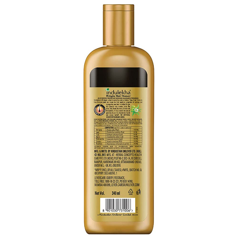 Indulekha Bringha Hair Oil & Cleanser Combo